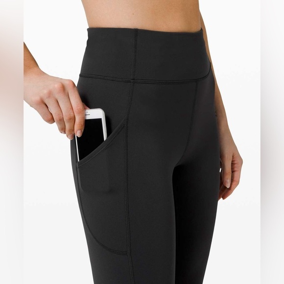 Lululemon Invigorate High-Rise Tight 25" Black Pockets - Picture 3 of 12